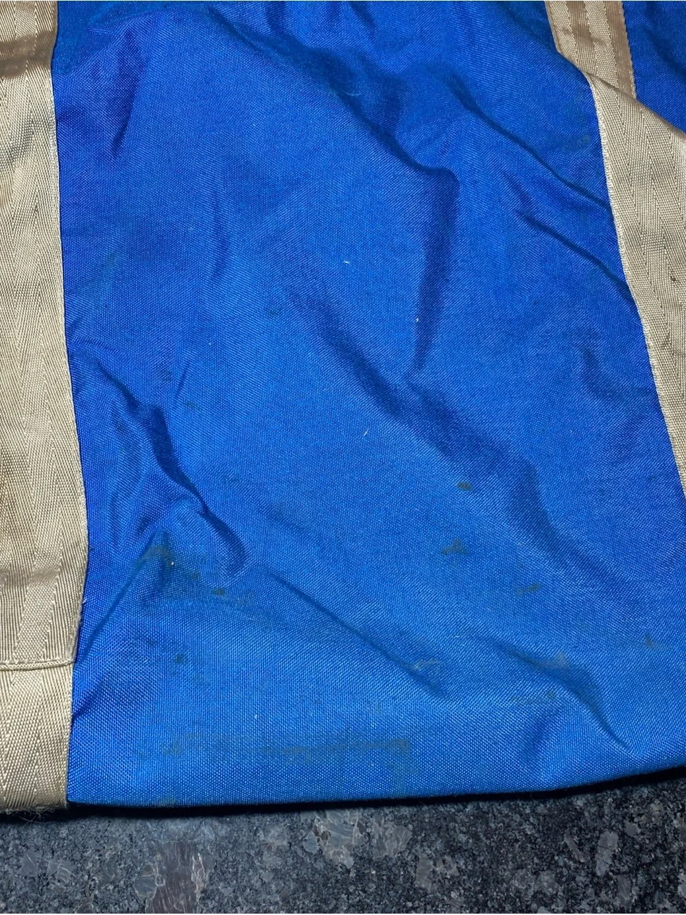 Eastpak Large Canvas Duffle Bag - USA Made Vintage 1980s Blue